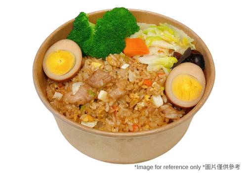 Soy Sauce Fried Rice w/ Chicken / 醬油雞丁炒飯